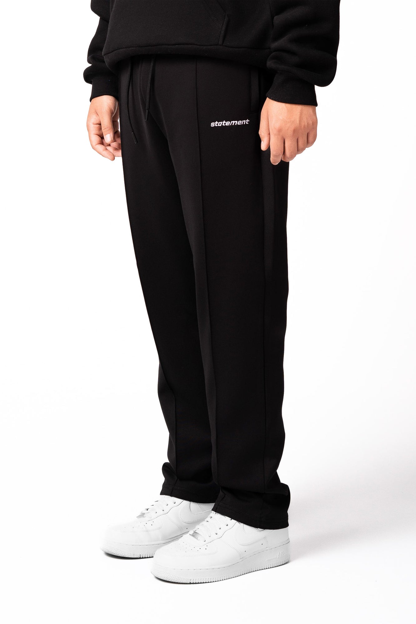 BASIC WIDE TRACKPANTS (BLACK)