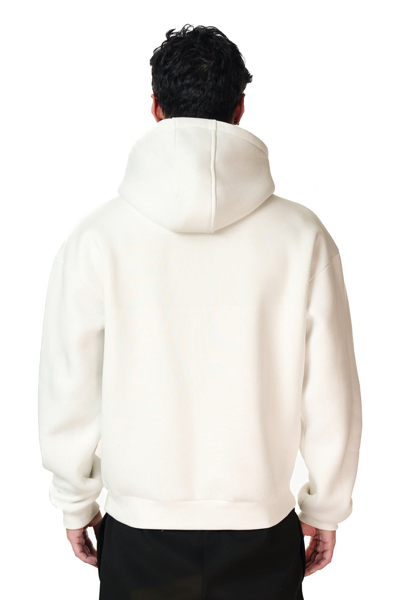 BASIC ZIP-HOODIE (CREAM WHITE)