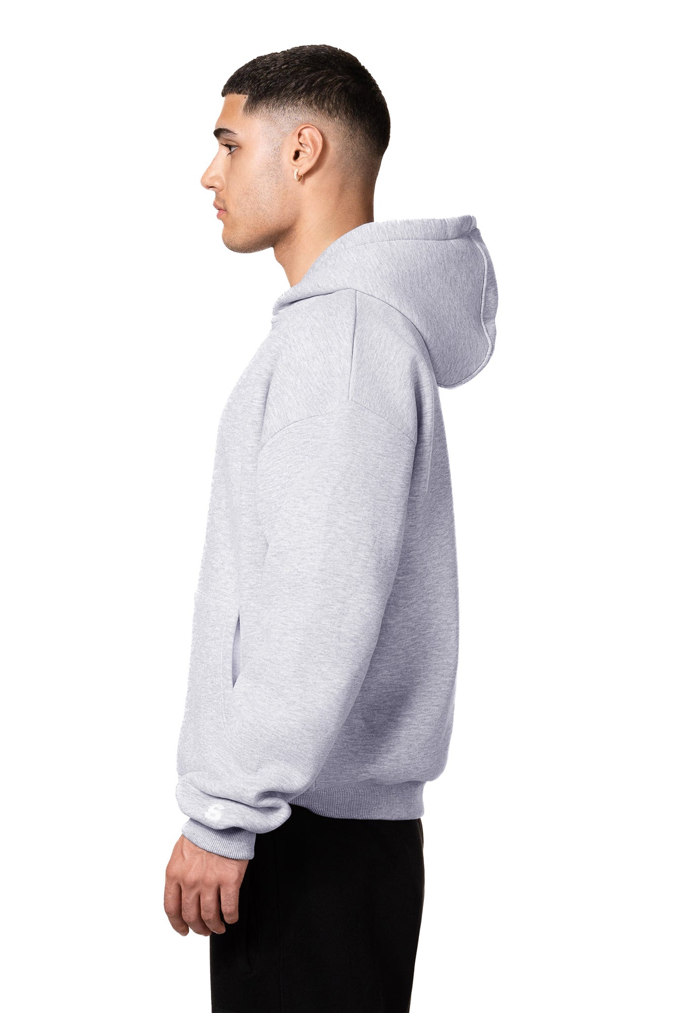 BASIC ZIP-HOODIE (GREY MELANGE)