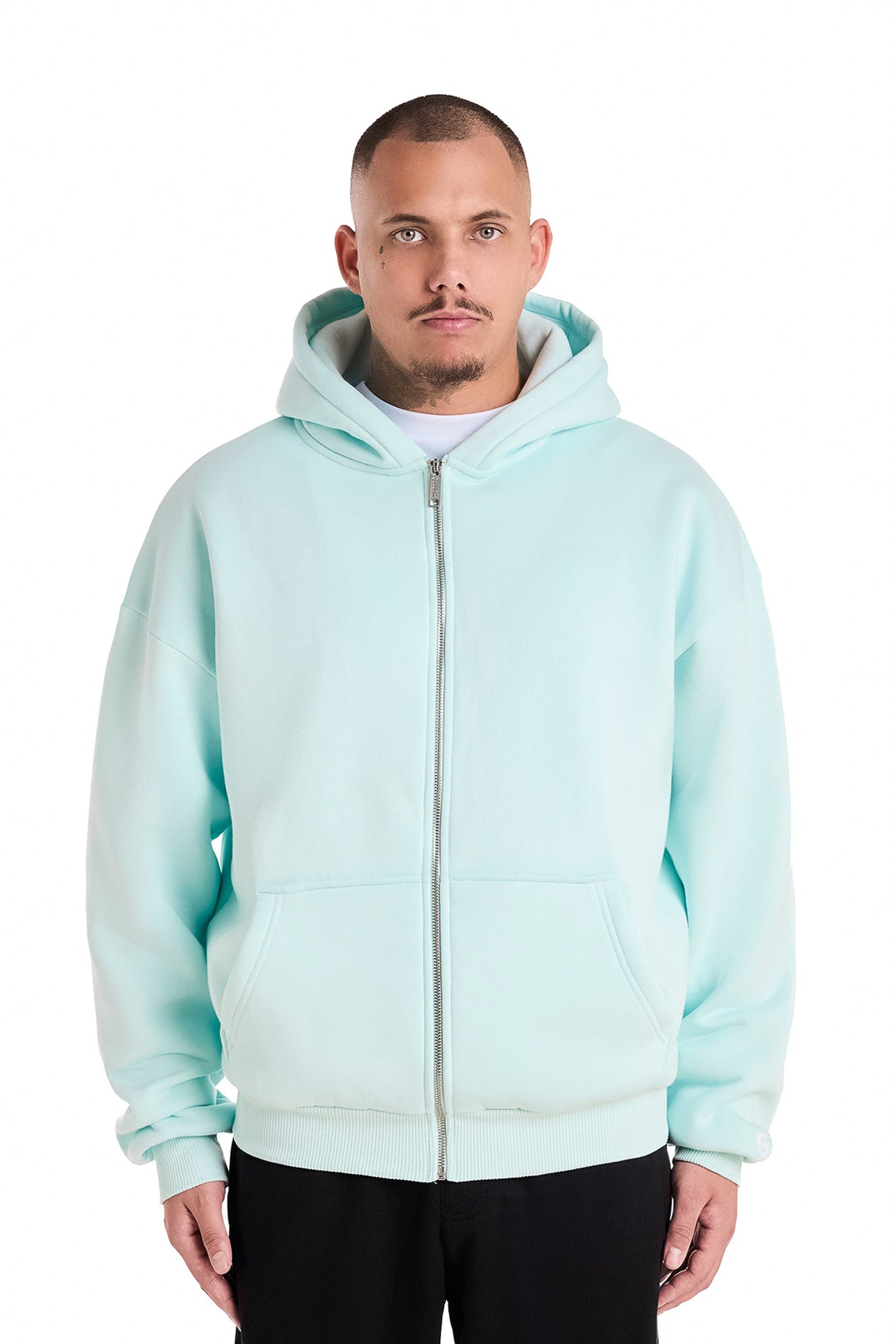 BASIC ZIP-HOODIE (MINT)