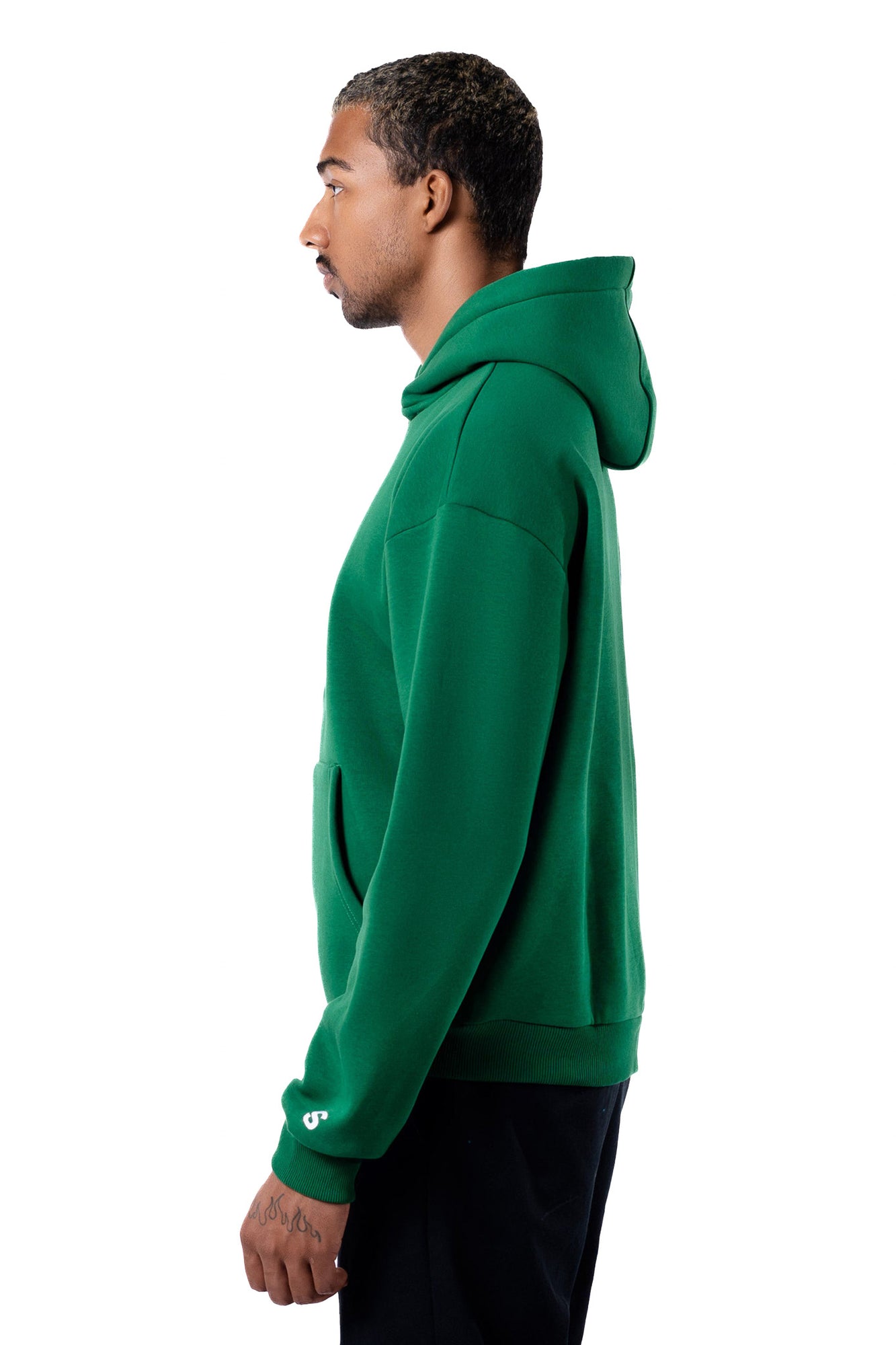 BASIC ZIP-HOODIE (WOOD GREEN)