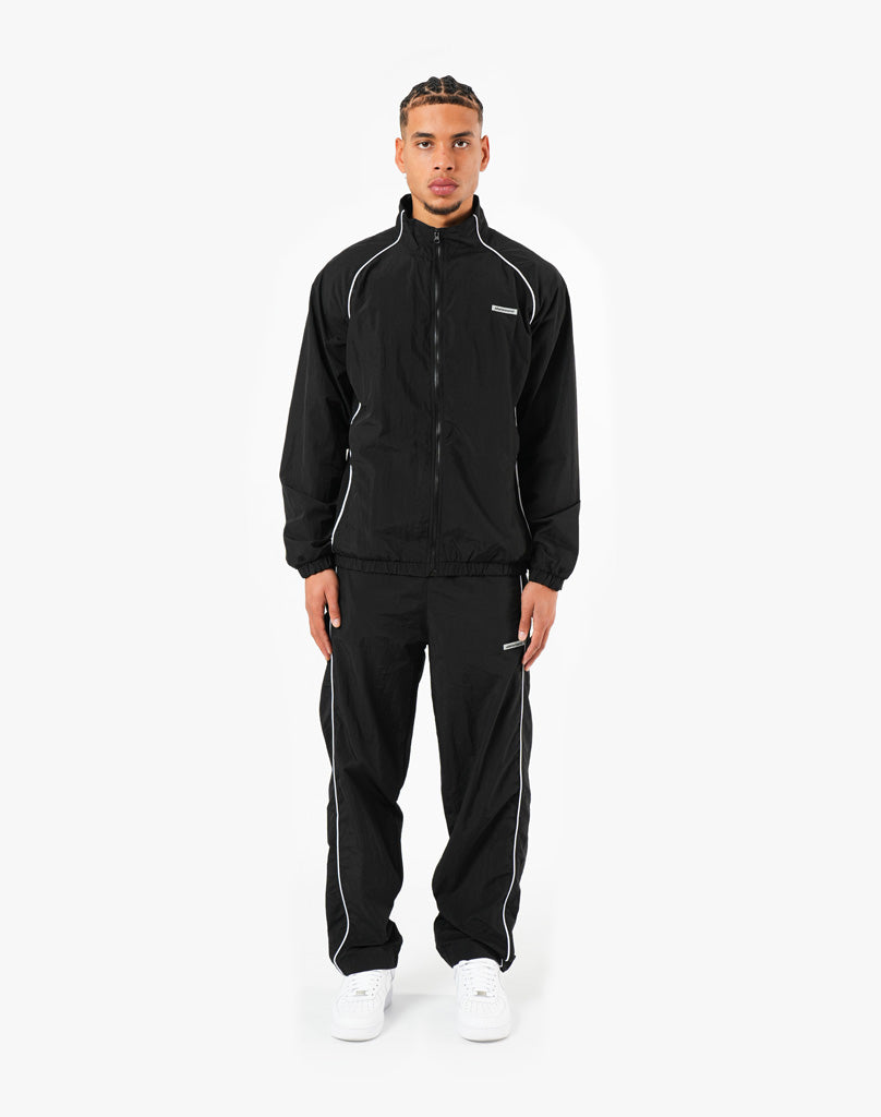 NYLON TRACK SUIT (BLACK)