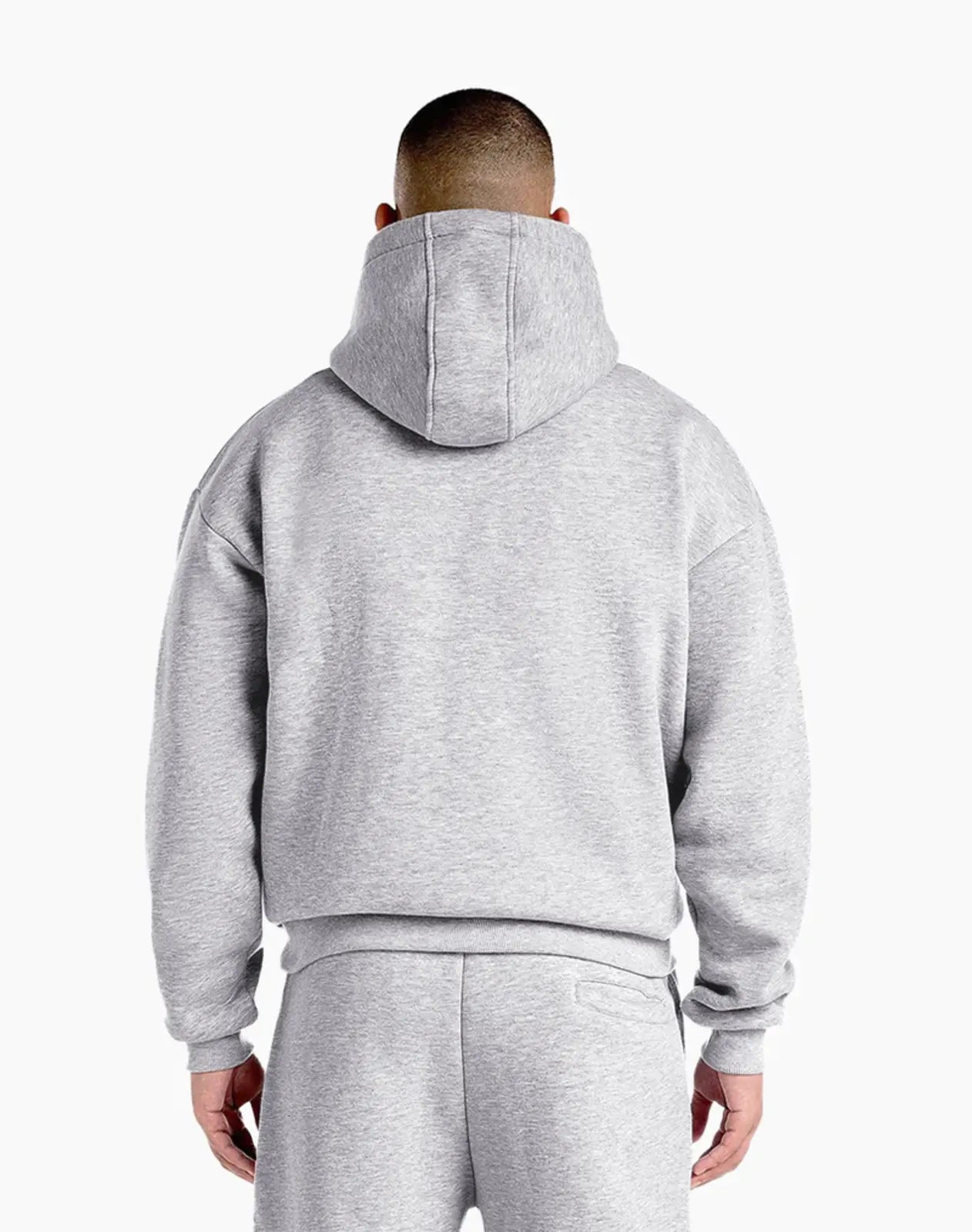 BASIC HOODIE (GREY MELANGE) Hoodie STATEMENT
