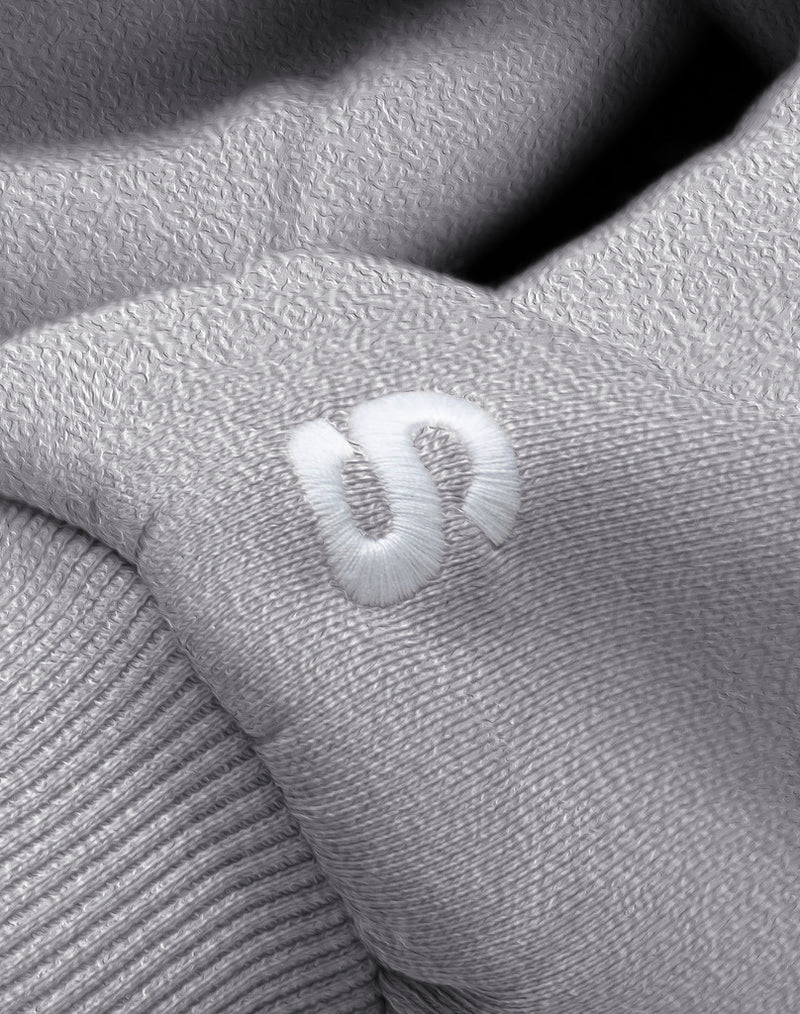 BASIC HOODIE (GREY MELANGE) STATEMENT