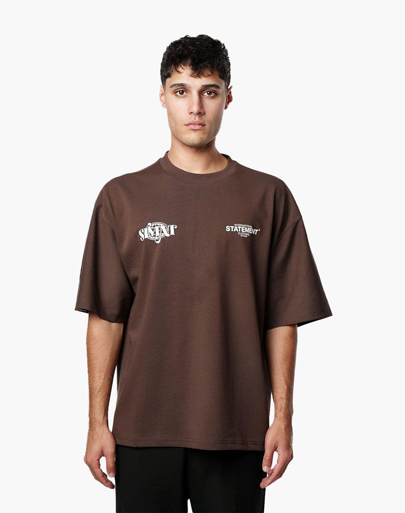 GLOBAL TEE (BROWN)