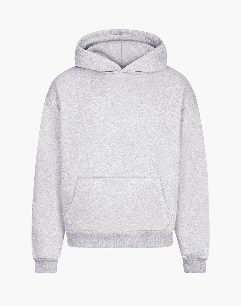 BASIC HOODIE (GREY MELANGE) Hoodie STATEMENT