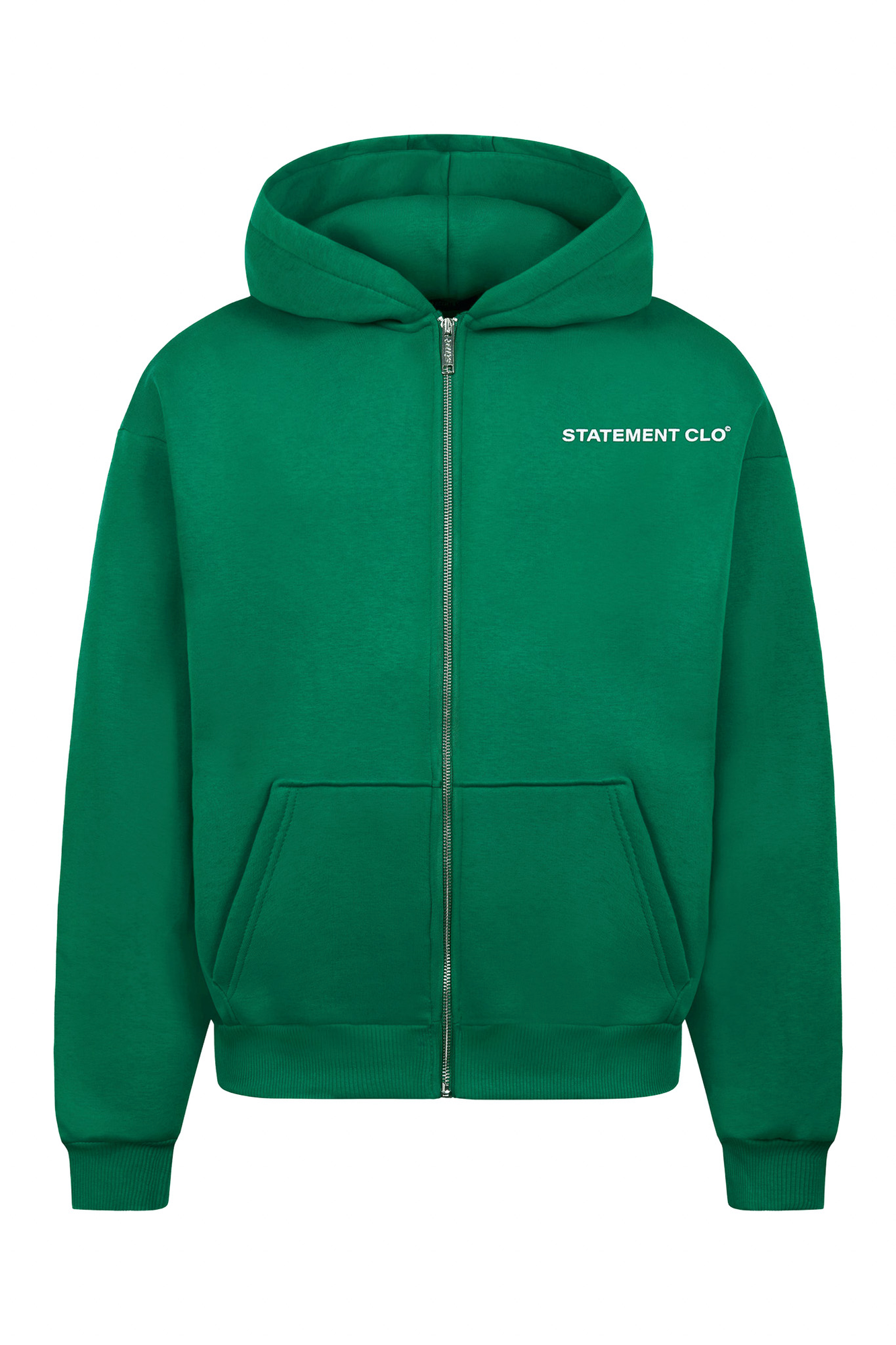 INITIAL ZIP-HOODIE (WOOD GREEN)