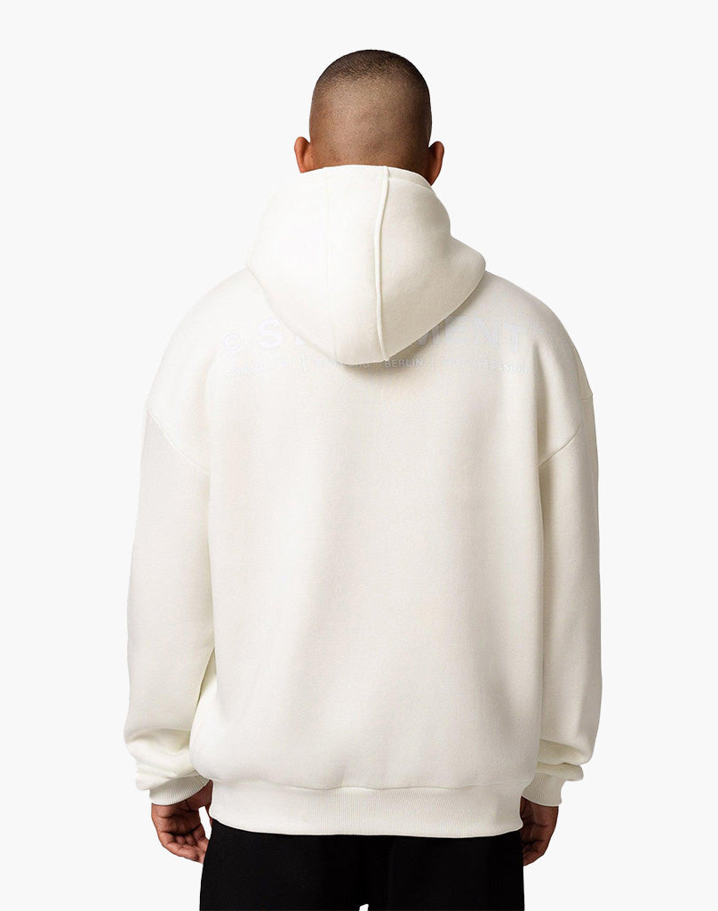 INITIAL HOODIE (CREAM WHITE) STATEMENT
