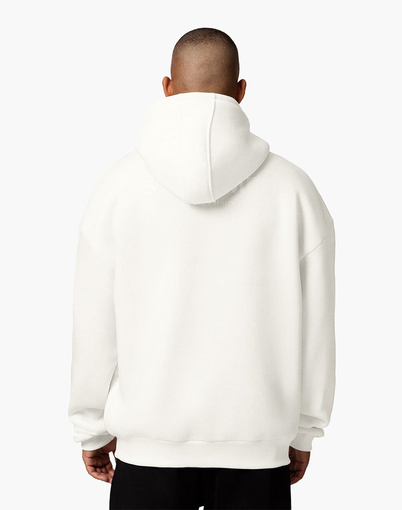 INITIAL ZIP-HOODIE (CREAM WHITE) Hoodie STATEMENT