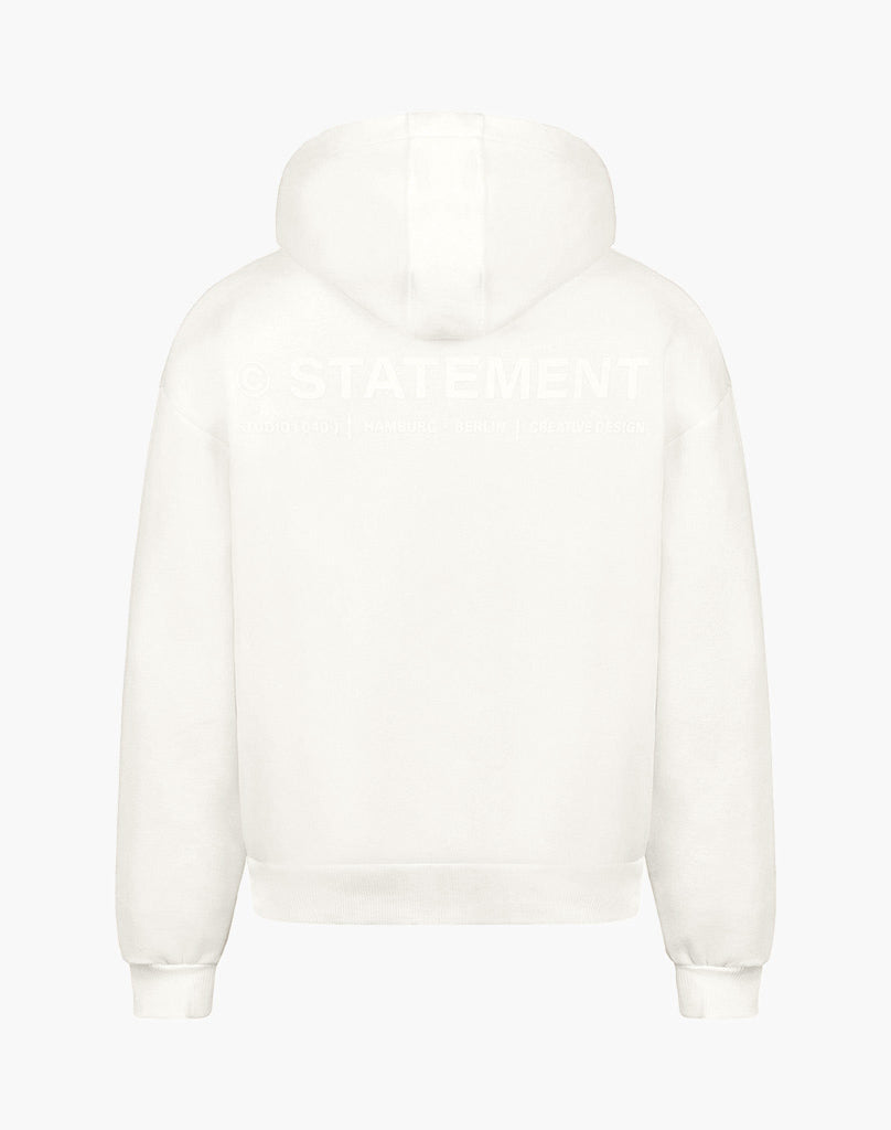 INITIAL ZIP-HOODIE (CREAM WHITE) Hoodie STATEMENT