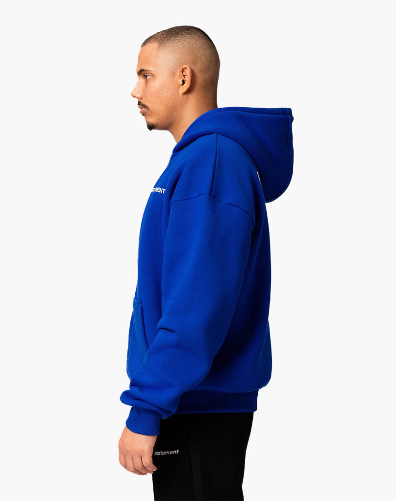 INITIAL ZIP-HOODIE (ROYAL BLUE) STATEMENT