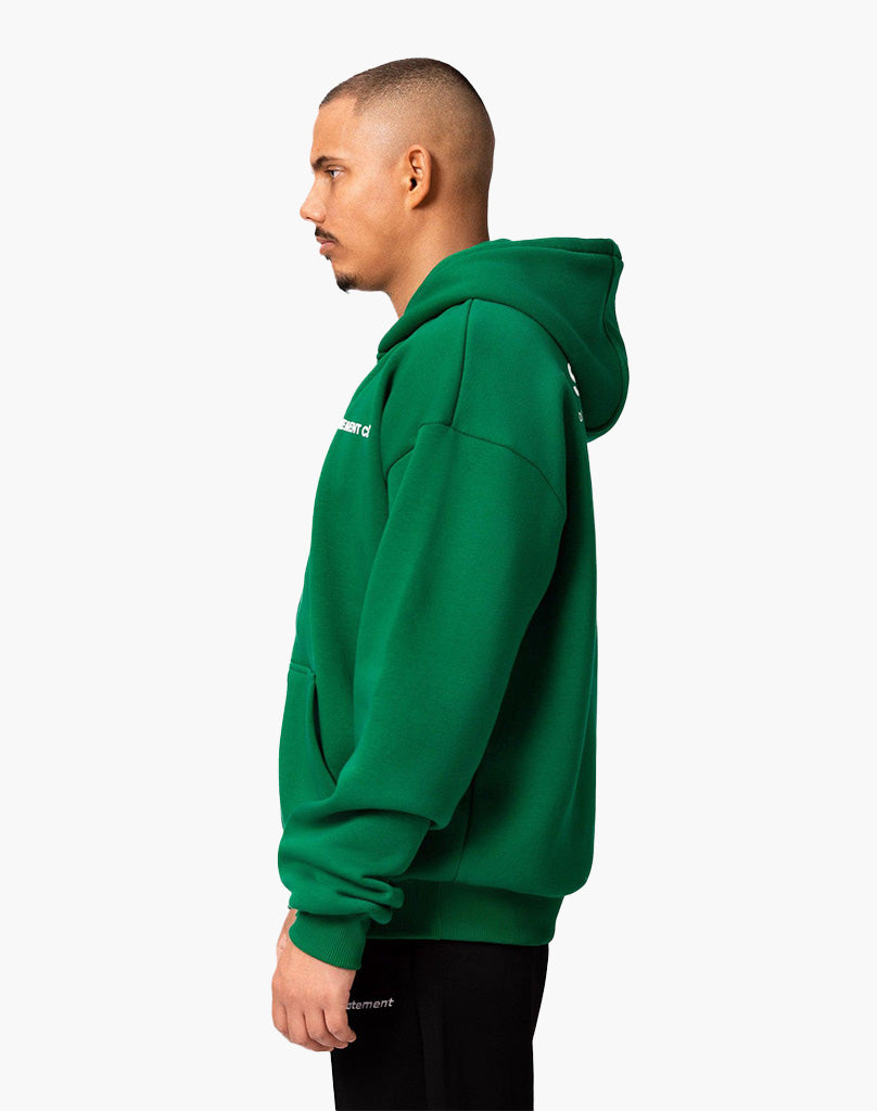 INITIAL ZIP-HOODIE (WOOD GREEN) STATEMENT