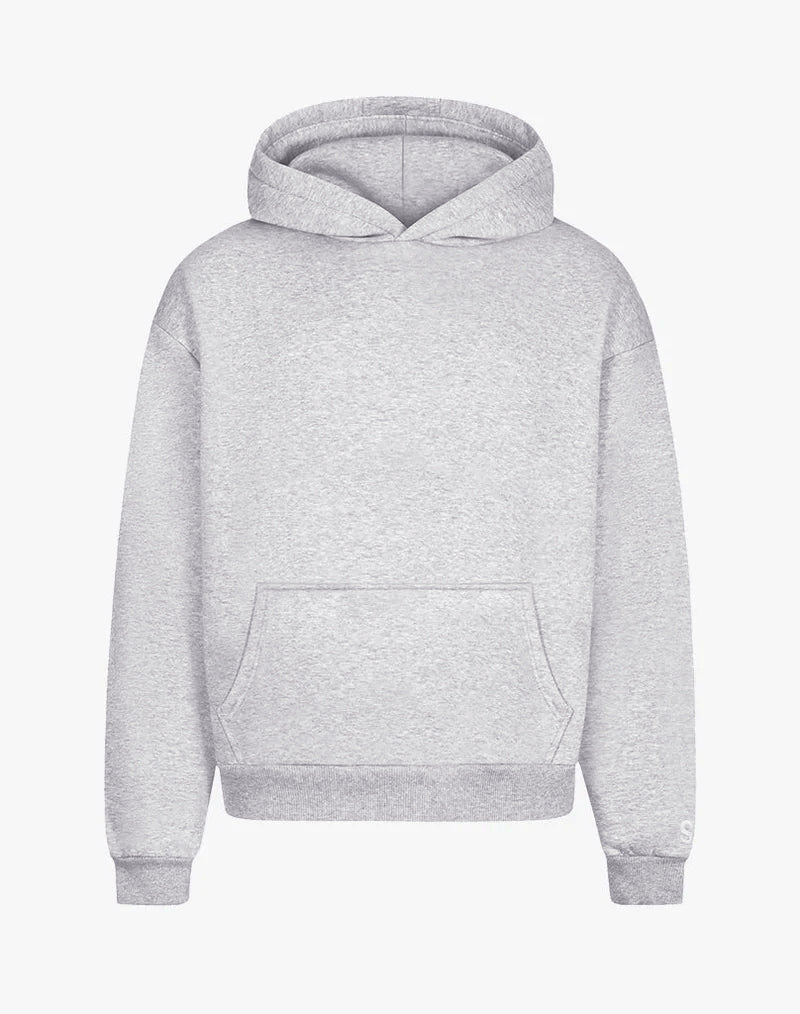 BASIC HOODIE (GREY MELANGE) STATEMENT