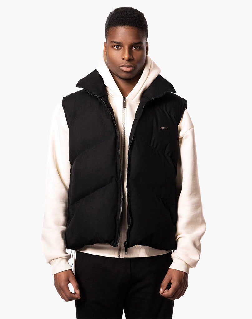 STMT PUFFER VEST (BLACK)