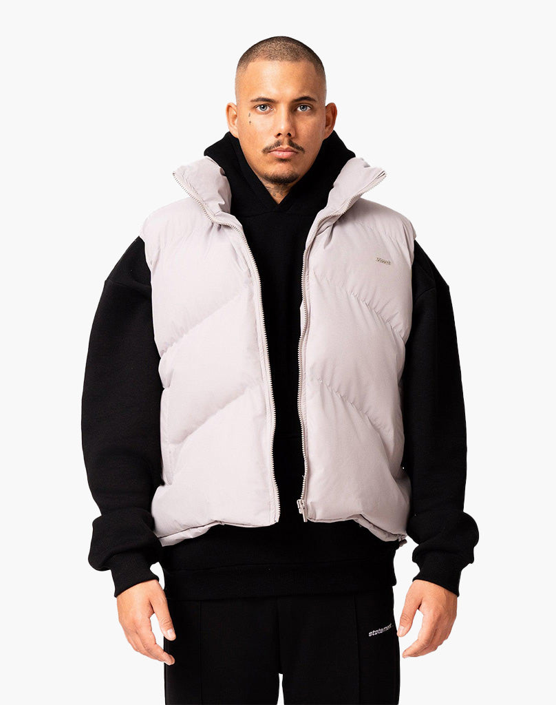 STMT PUFFER VEST (CREAM WHITE)