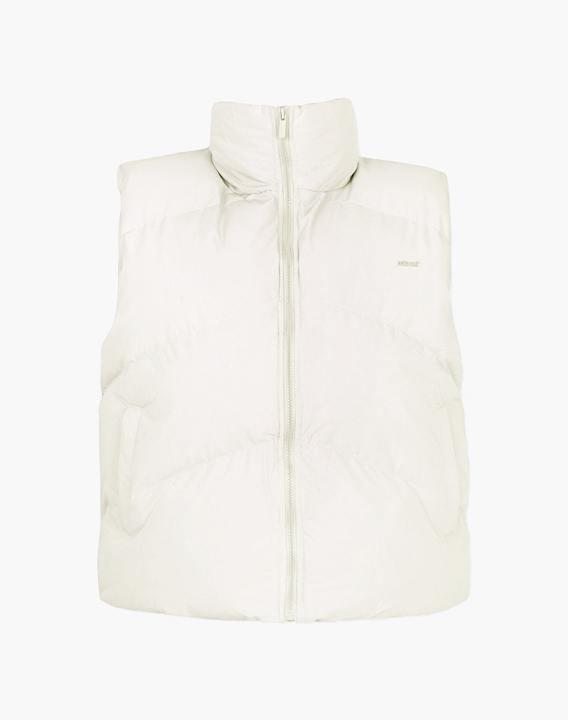 STMT PUFFER VEST (CREAM WHITE) Jackets STATEMENT
