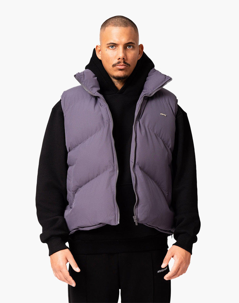 STMT PUFFER VEST (GREY)