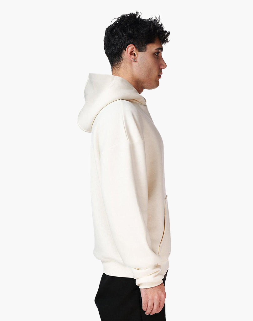 ROUTE 66 ZIP-HOODIE (CREAM WHITE) STATEMENT