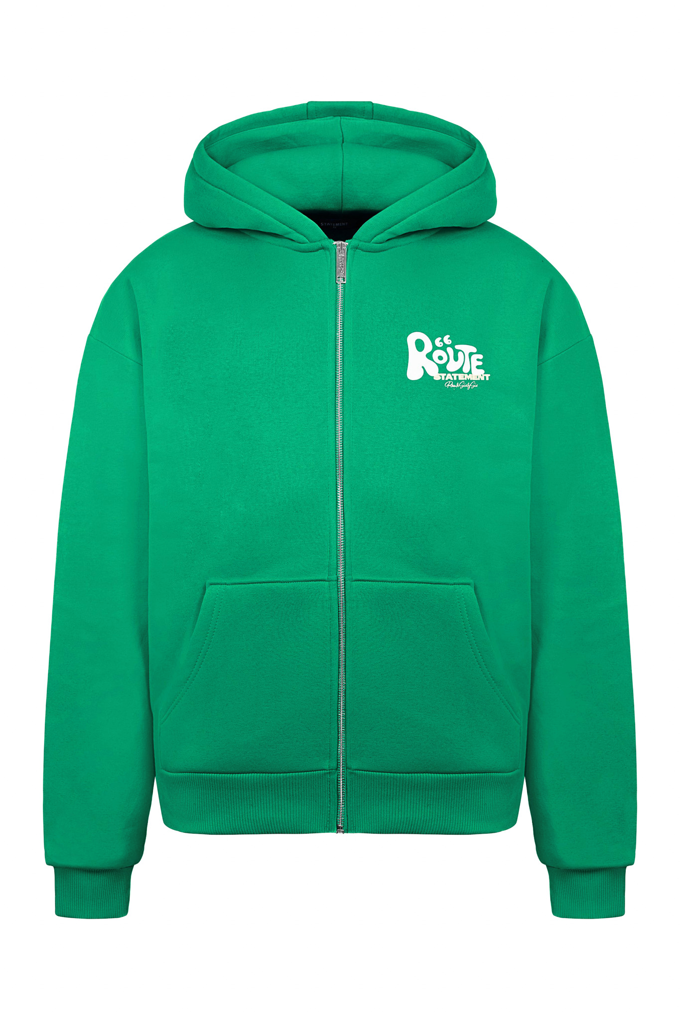 ROUTE 66 ZIP-HOODIE (WOOD GREEN)