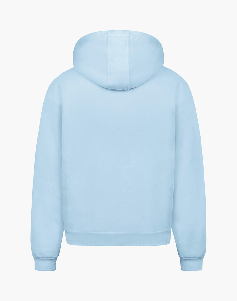 STATEMENT ZIP-HOODIE (ICE BLUE)