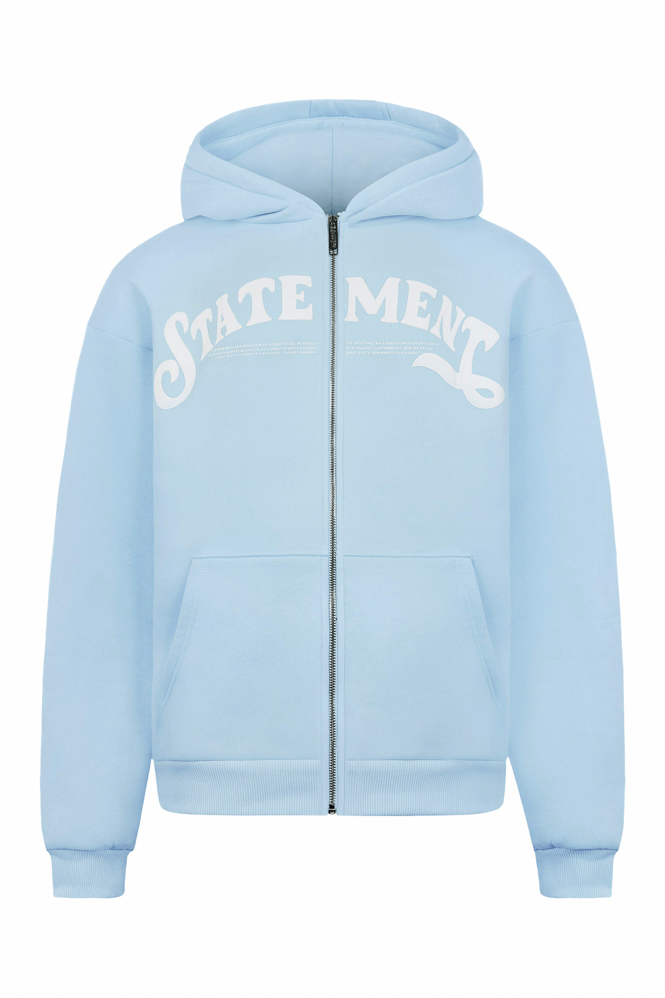 STATEMENT ZIP-HOODIE (ICE BLUE)