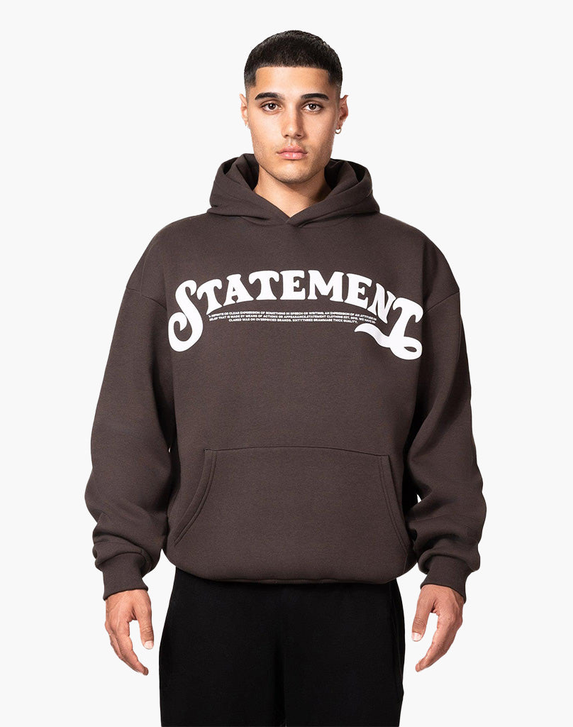 STATEMENT HOODIE (BROWN)