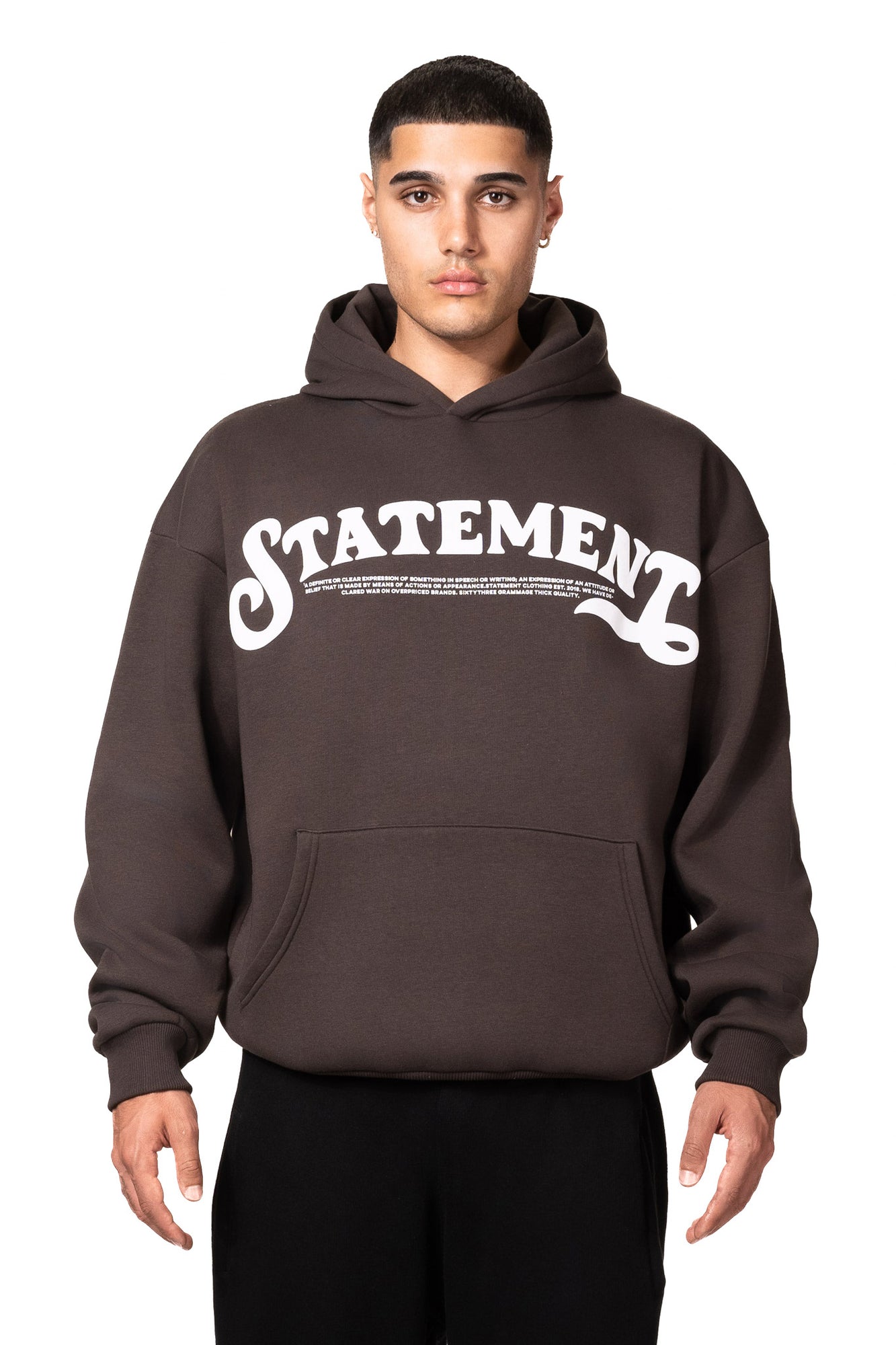 STATEMENT HOODIE (BROWN)