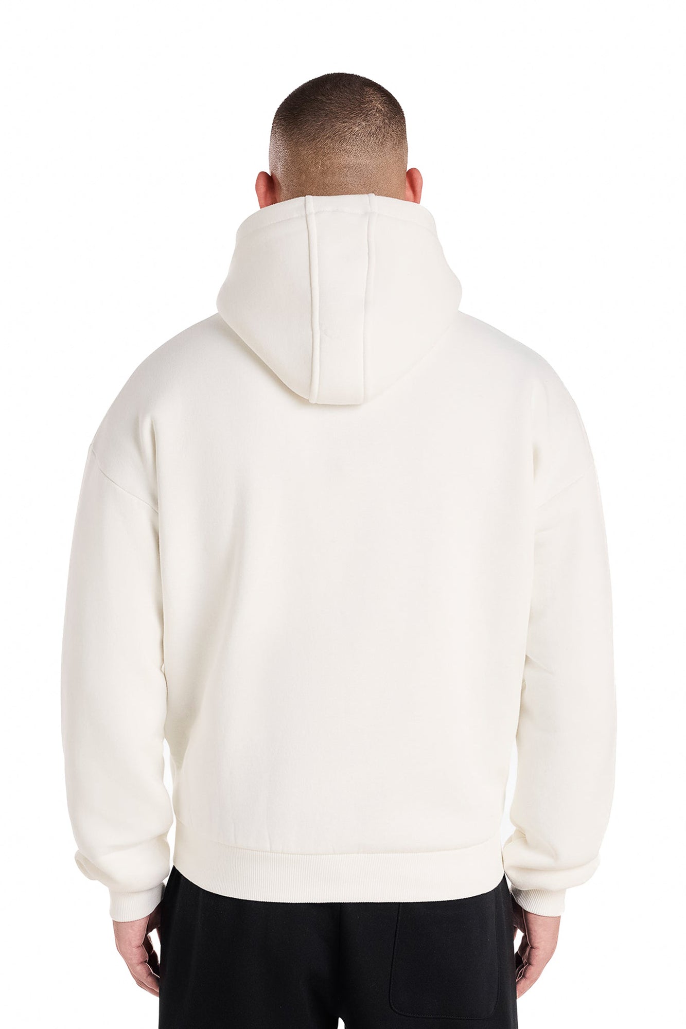 STATEMENT ZIP-HOODIE (CREAM WHITE)