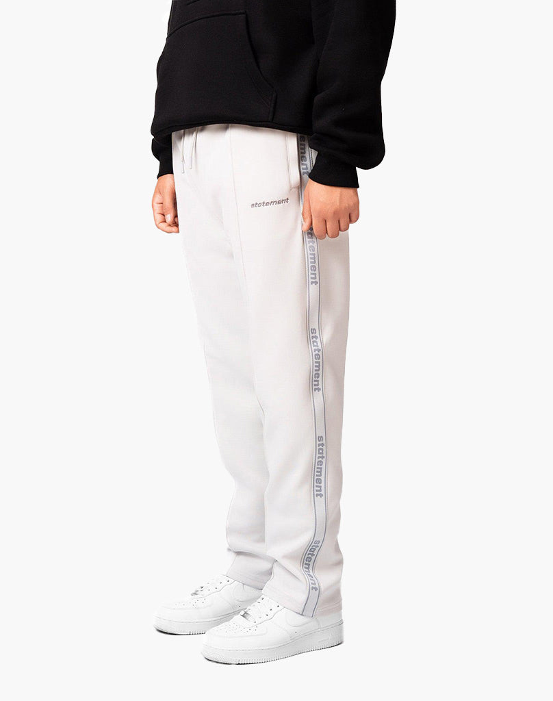 STRIPE WIDE TRACKPANTS (CREAM WHITE)