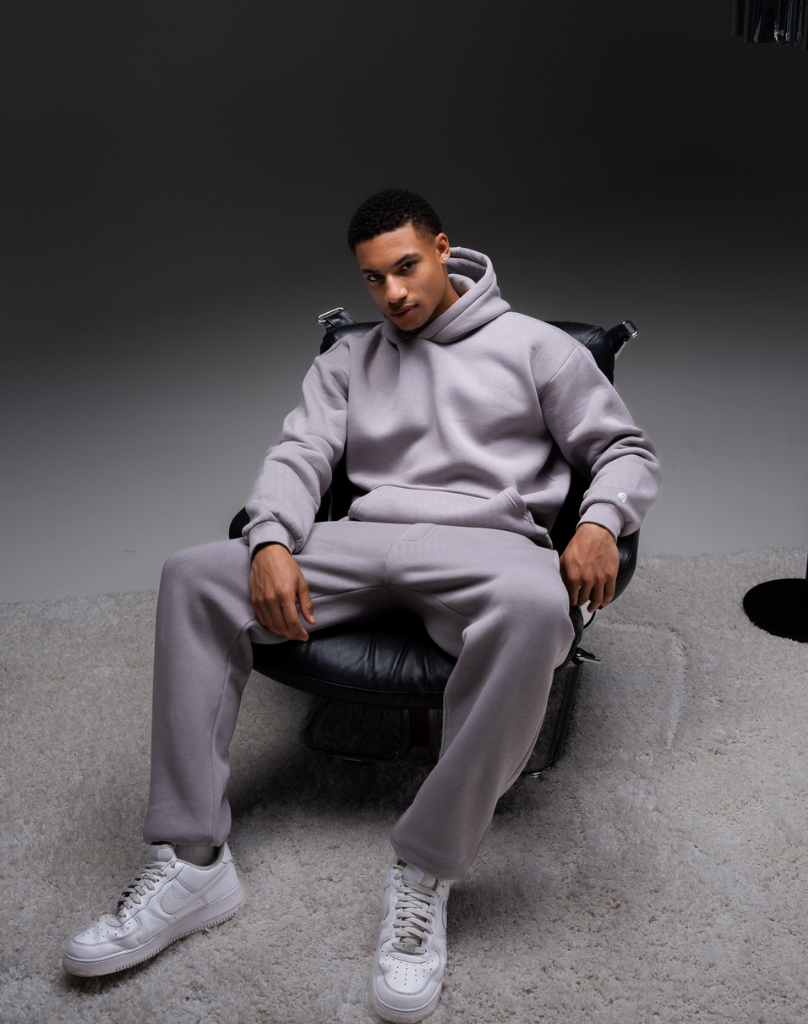 TRACKSUIT SET CUFF (GREY) Tracksuits Statement Clo