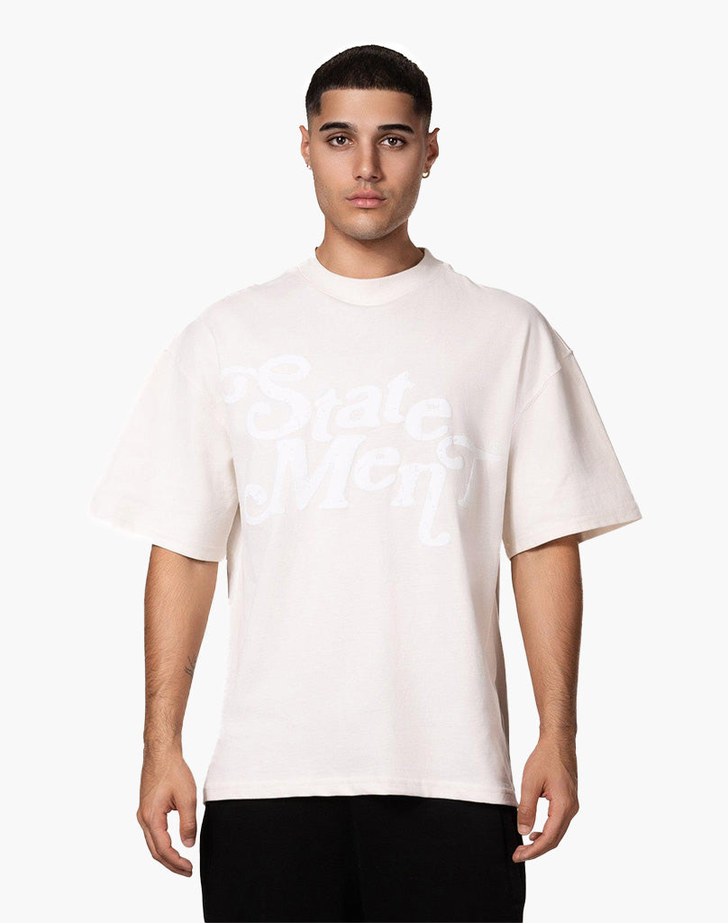 TWISTS TEE (CREAM WHITE) T-Shirt STATEMENT