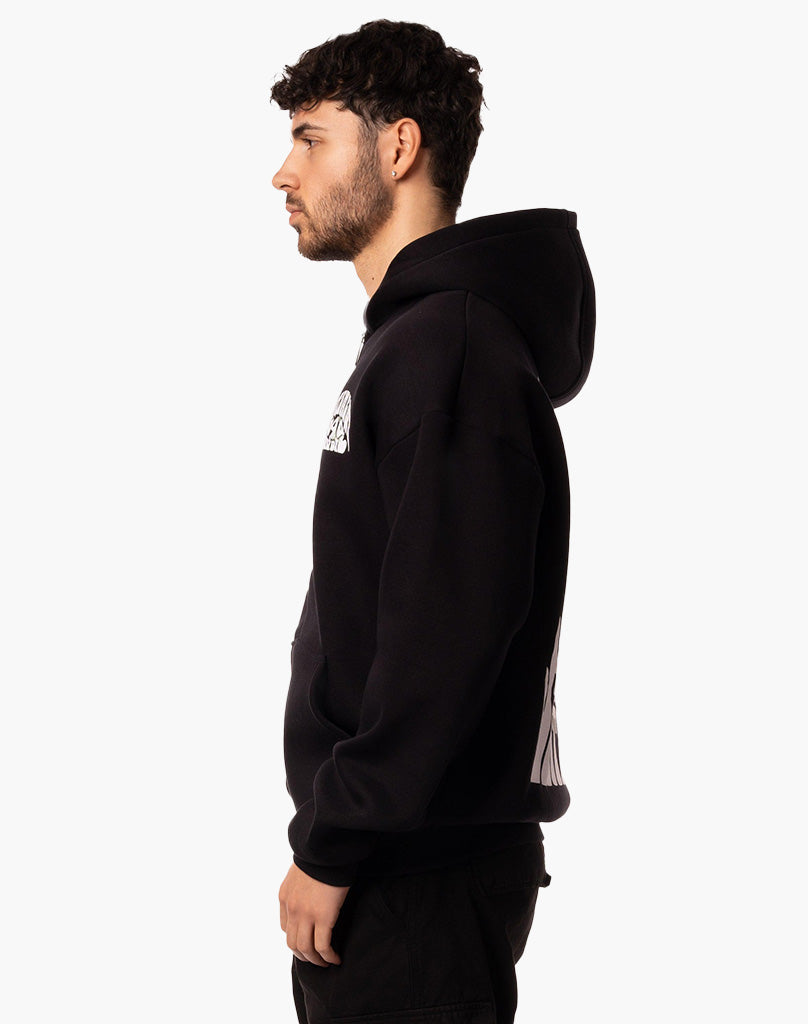 040 STUDIO ZIP-HOODIE BLACK