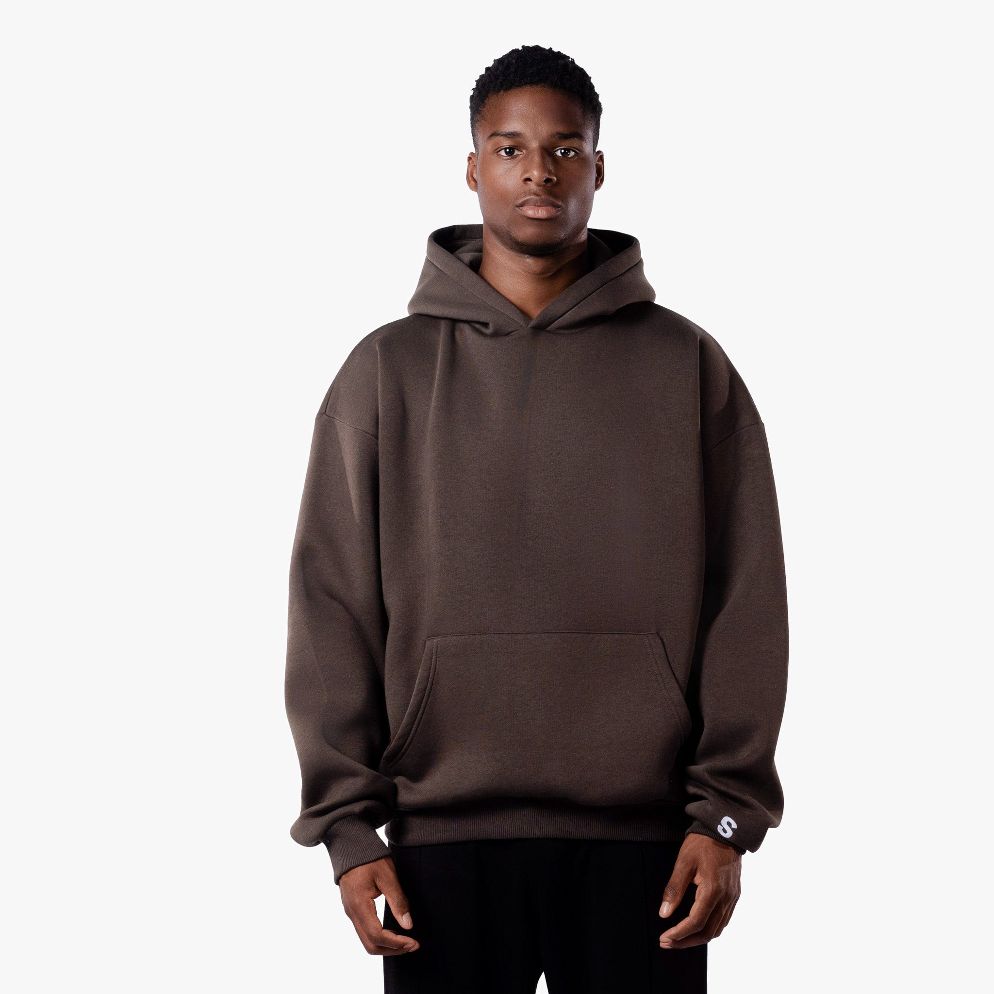 Dark store brown hoodie