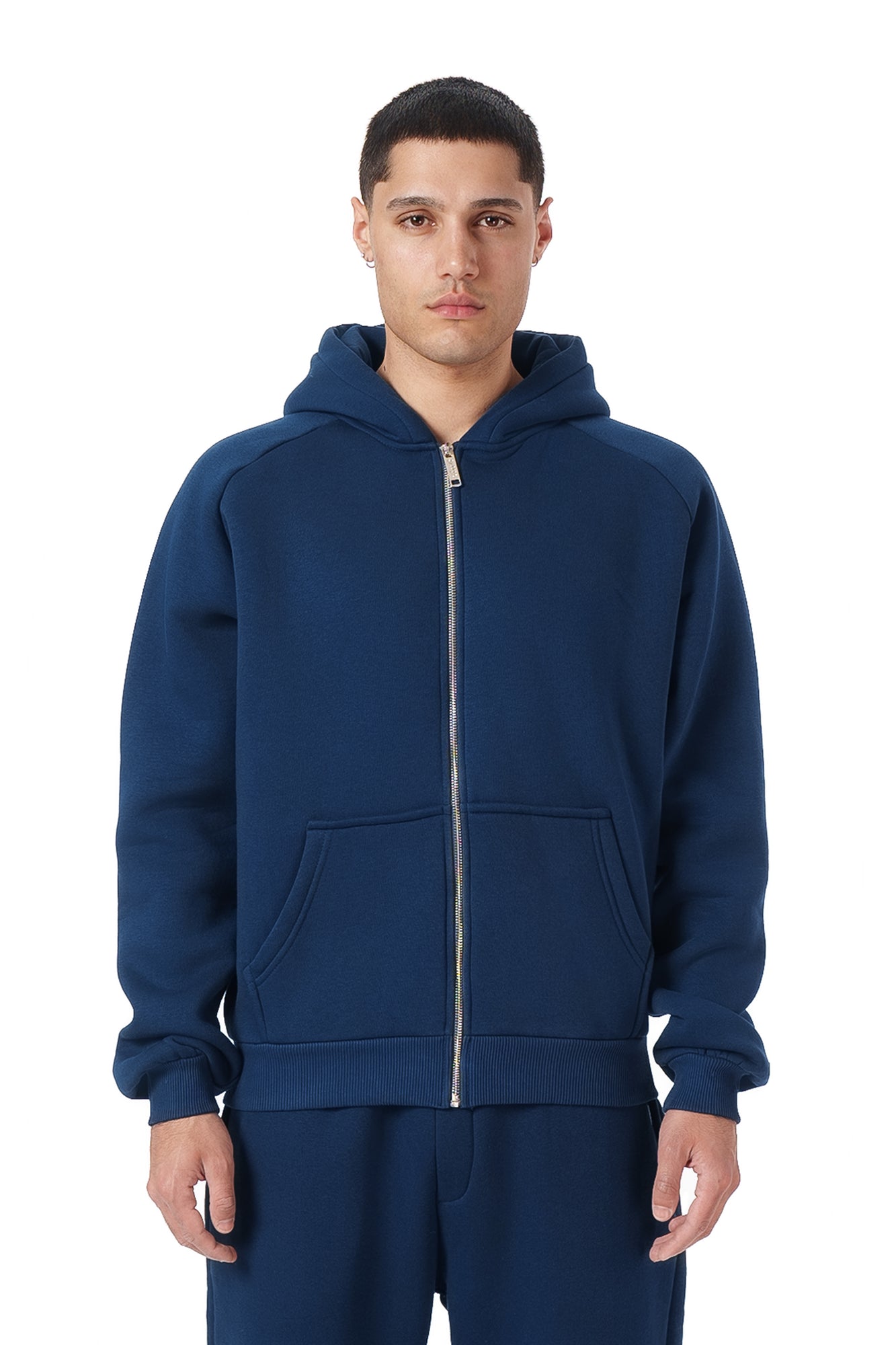 RAGLAN ZIP-HOODIE (DARK BLUE)