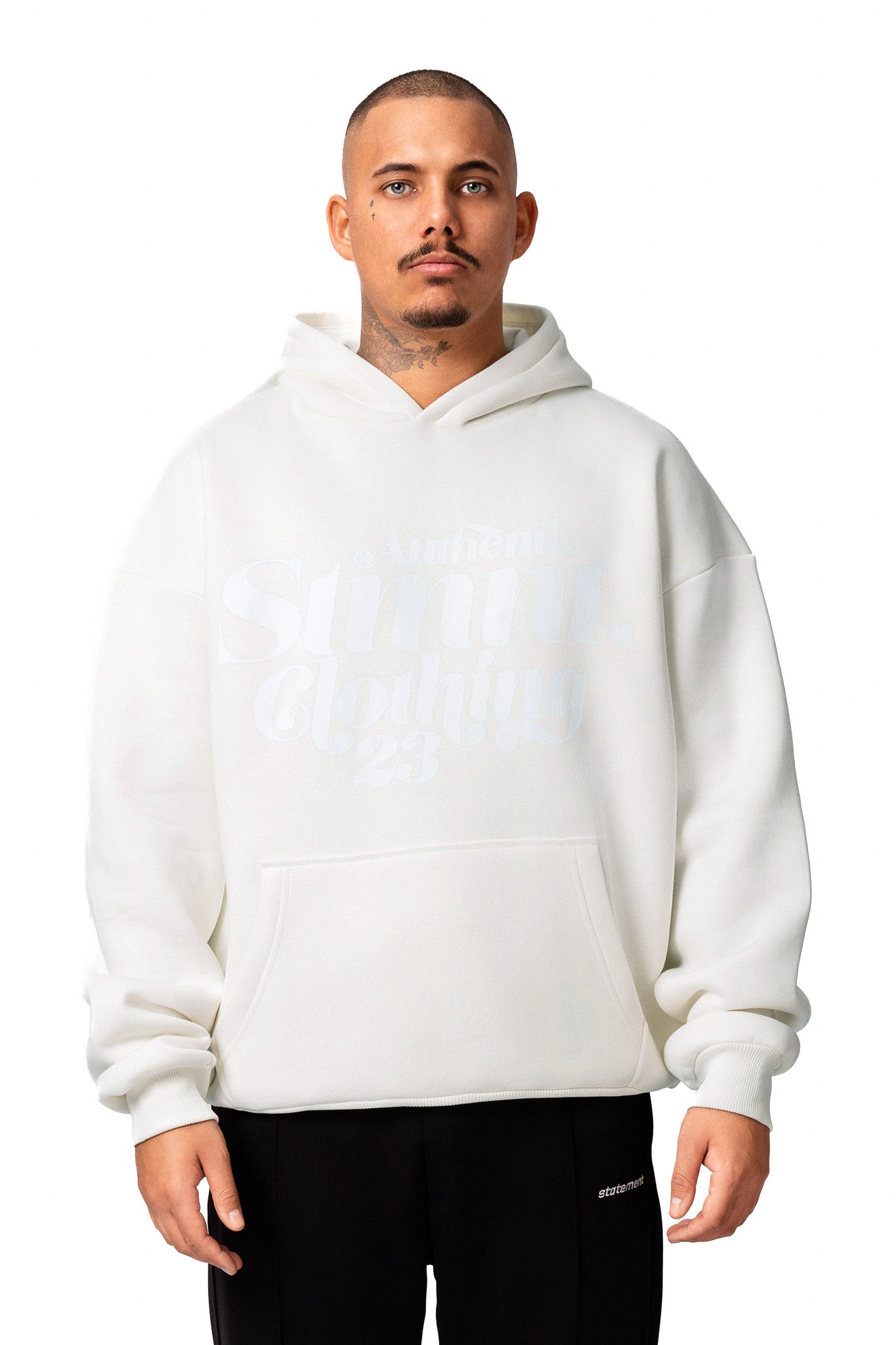 AUTHENTIC HOODIE (CREAM WHITE [PRINT WHITE])