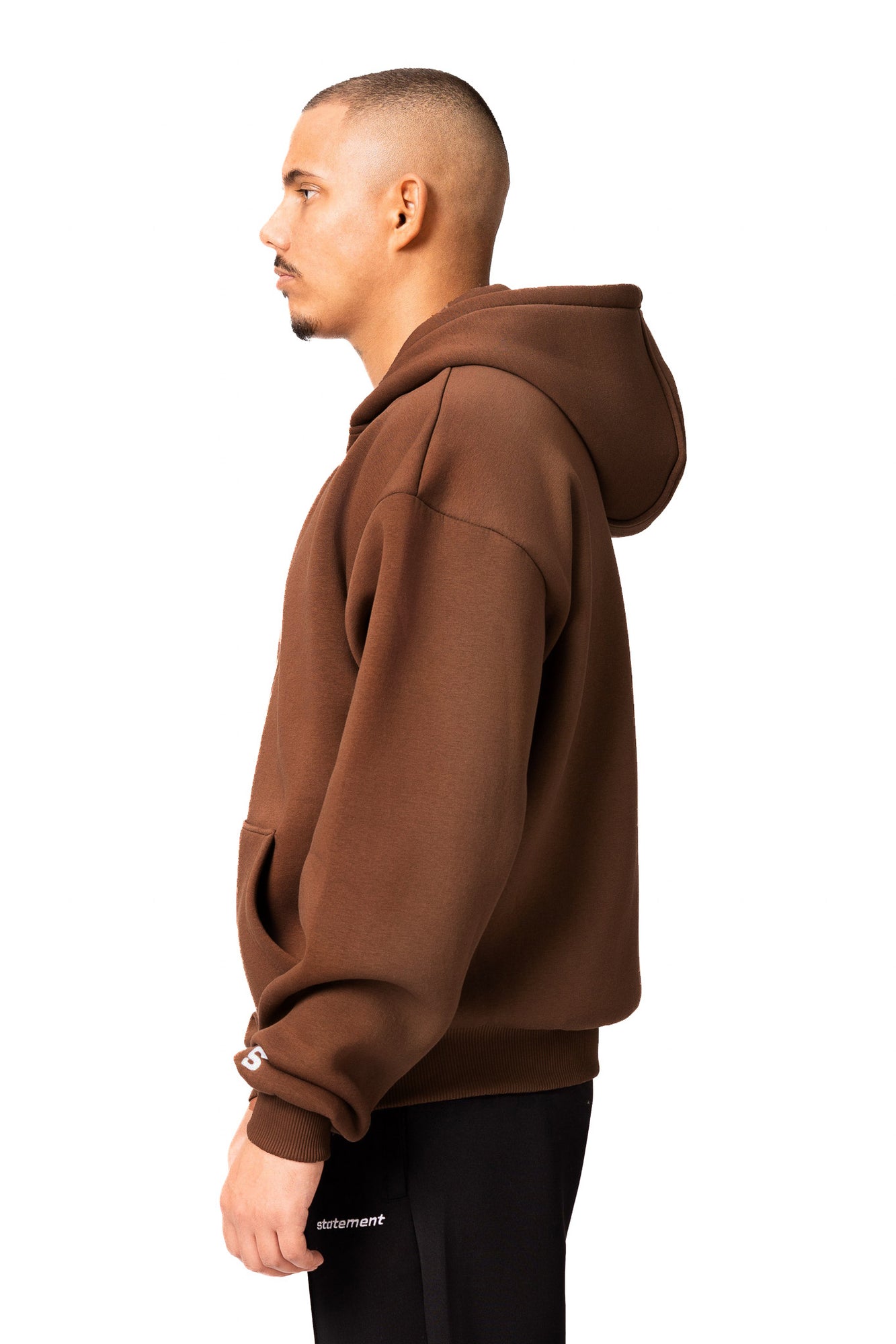 BASIC ZIP-HOODIE (COFFEE BROWN)