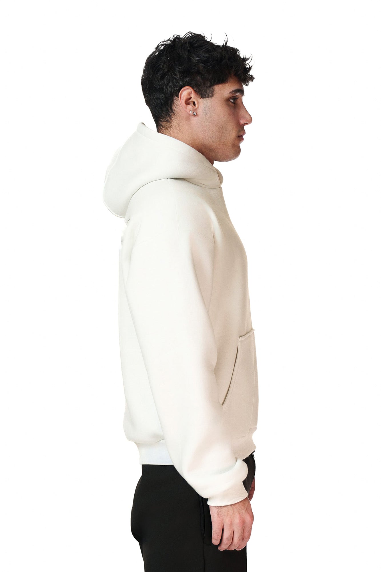 BASIC ZIP-HOODIE (CREAM WHITE)