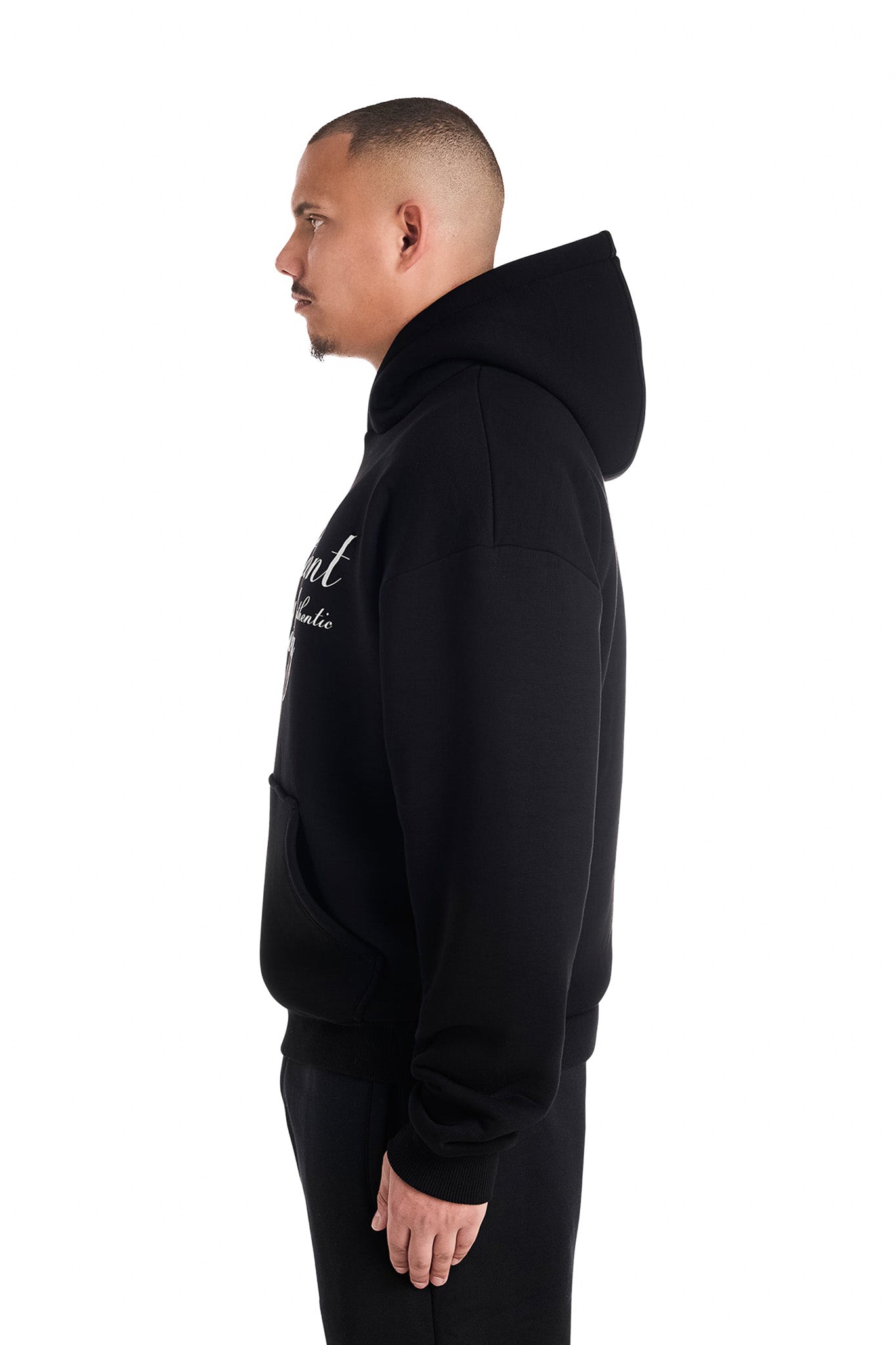 BENDING LINES HOODIE (BLACK)