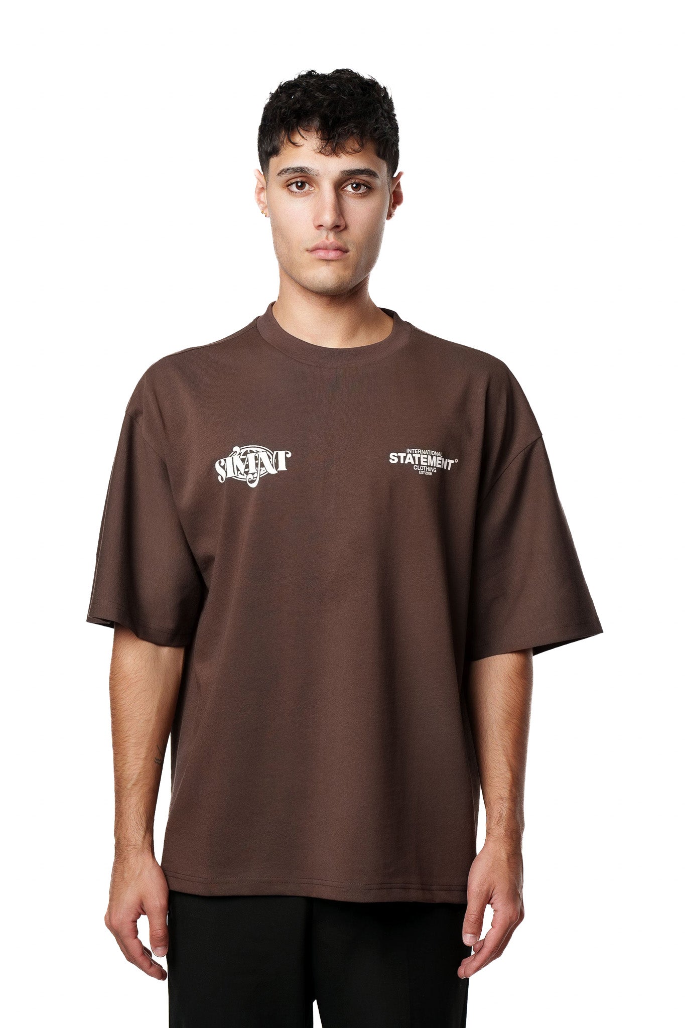 GLOBAL TEE (BROWN)