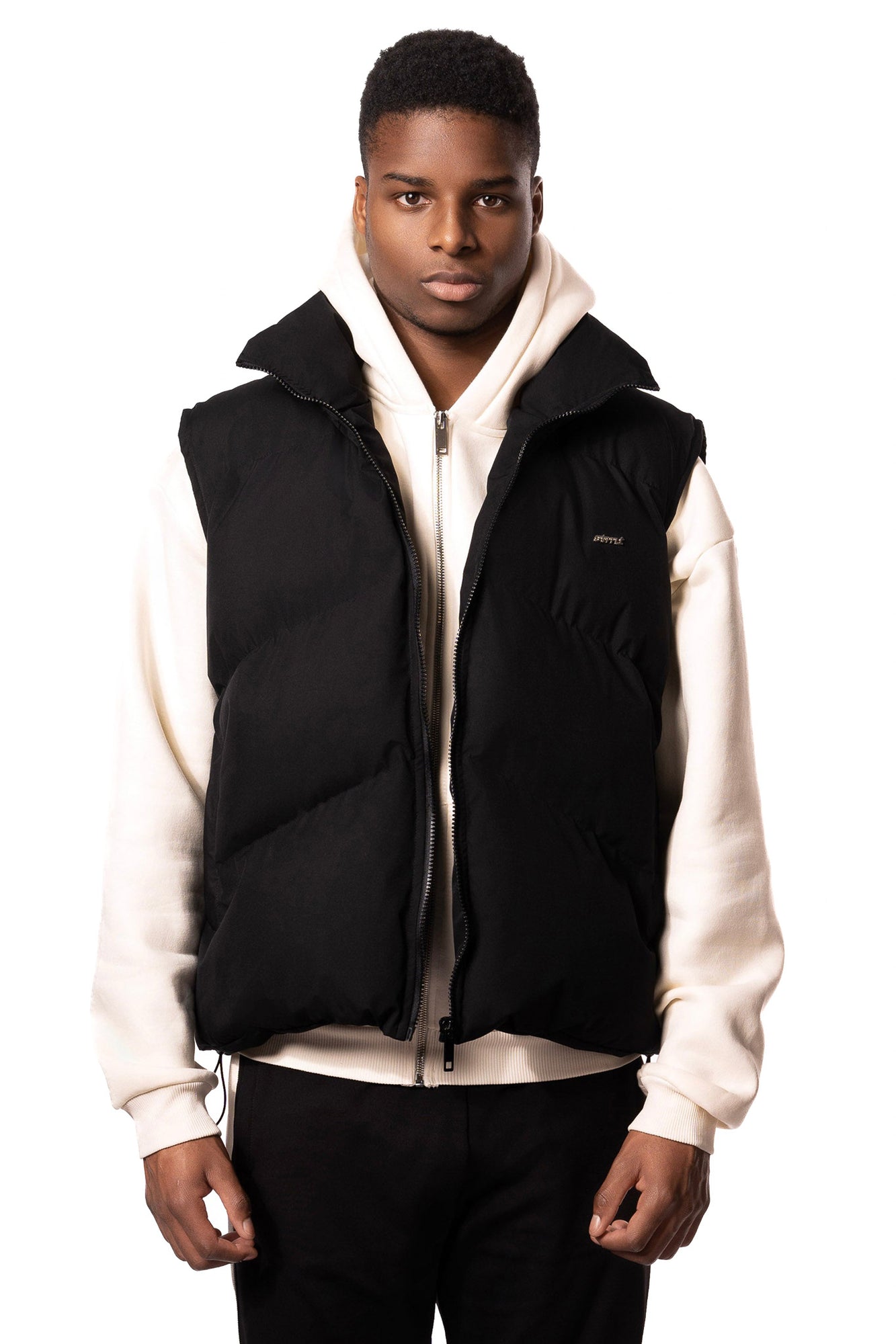 STMT PUFFER VEST (BLACK)