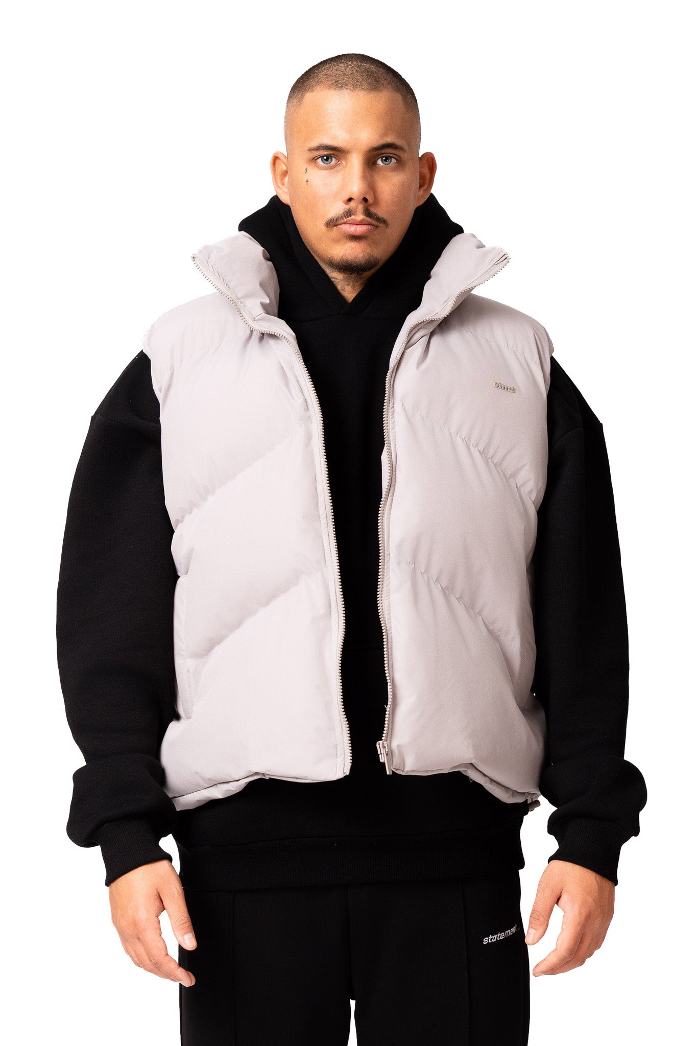 STMT PUFFER VEST (CREAM WHITE)