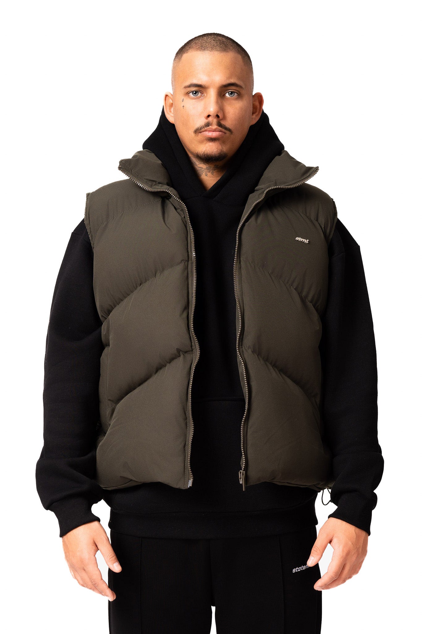 STMT PUFFER VEST (KHAKI)