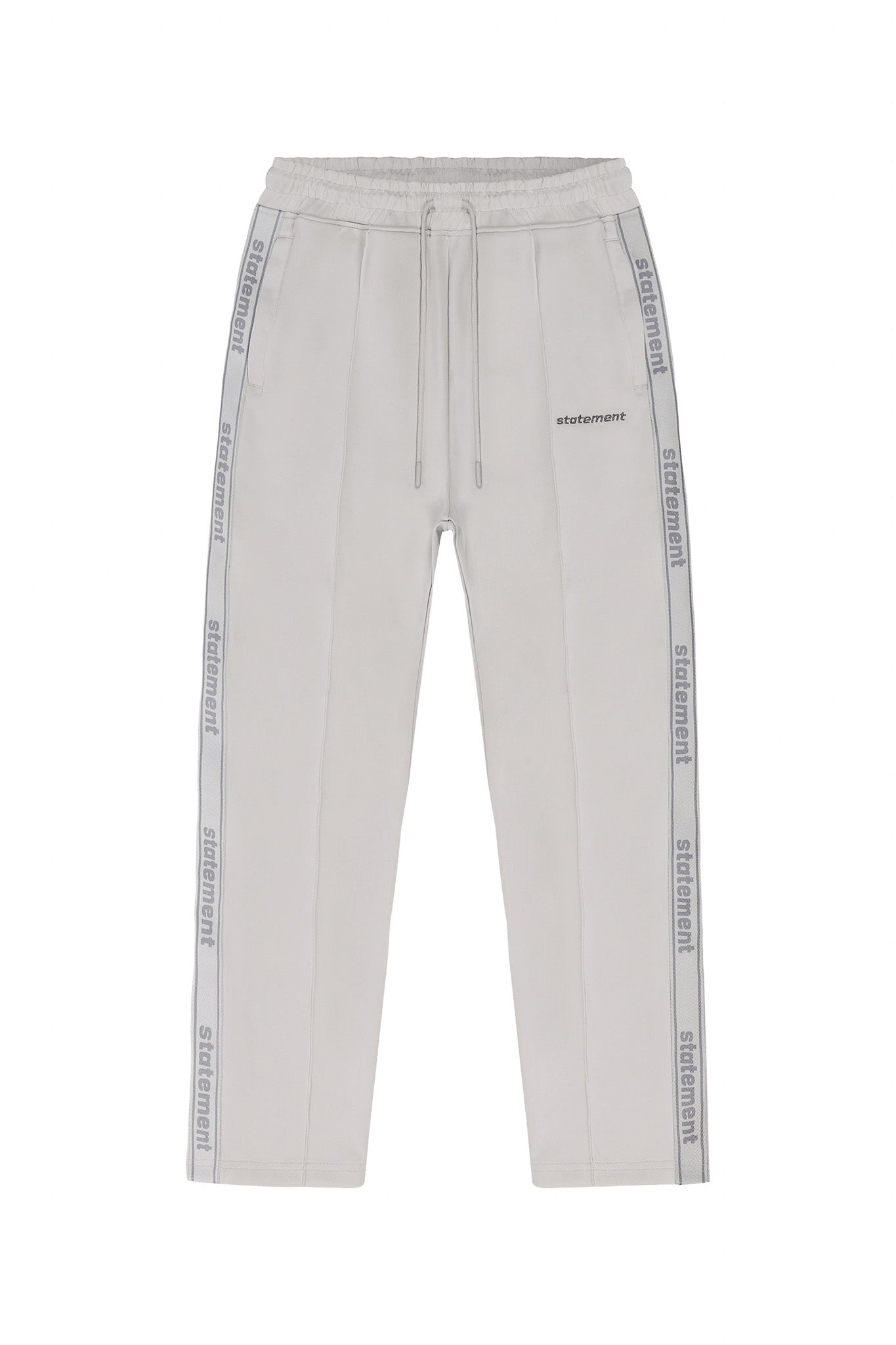 STRIPE WIDE TRACKPANTS (CREAM WHITE)